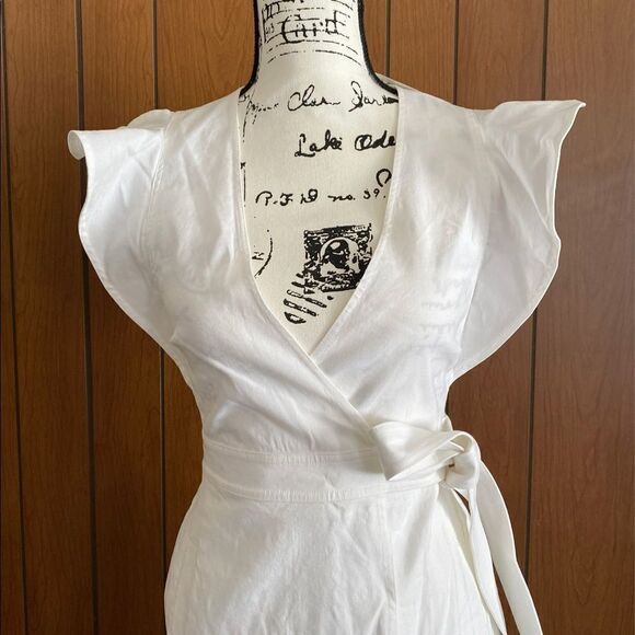 A.L.C. Sidelle Wrap Dress in Gesso size 2 - Picture 6 of 8